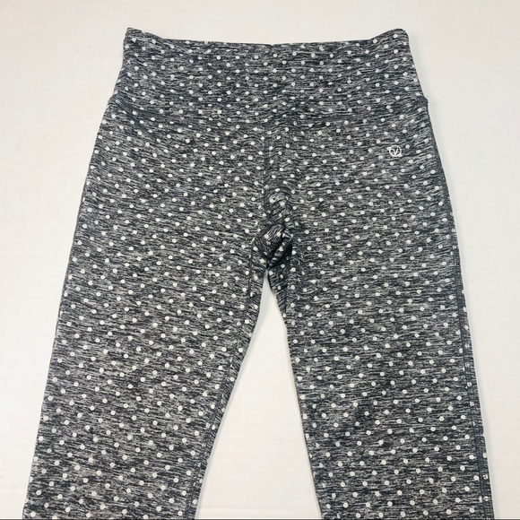 VOGO Athletica Grey Polka Dot Leggings 0564 - Picture 3 of 5